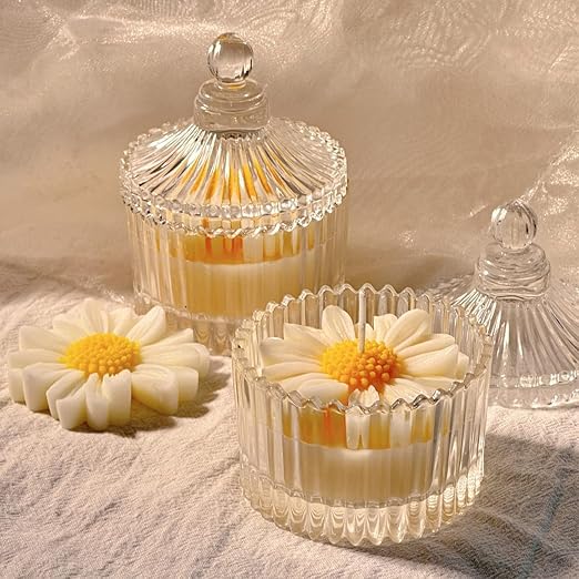 Decorative Soy Wax Floral Candle