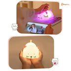 Rechargeable Cat Silicon Led Lamp Color Changing Gifting Home Decor
