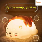 Rechargeable Cat Silicon Led Lamp Color Changing Gifting Home Decor