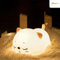 Rechargeable Cat Silicon Led Lamp Color Changing Gifting Home Decor
