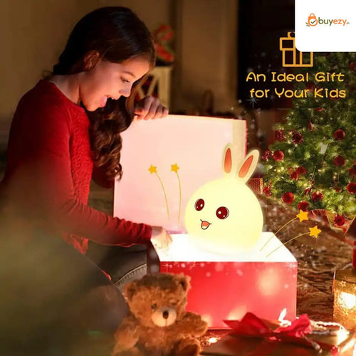 Rechargeable Cute Little Rabbit Silicon Led Lamp