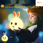 Rechargeable Cute Little Rabbit Silicon Led Lamp