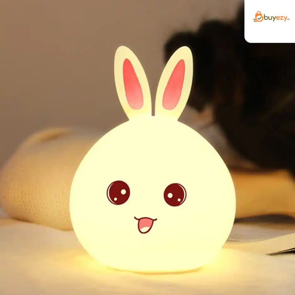 Rechargeable Cute Little Rabbit Silicon Led Lamp