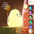 Rechargeable Happy Pear Silicon Colour Changing Led Lamp