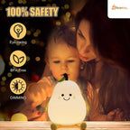 Rechargeable Happy Pear Silicon Colour Changing Led Lamp