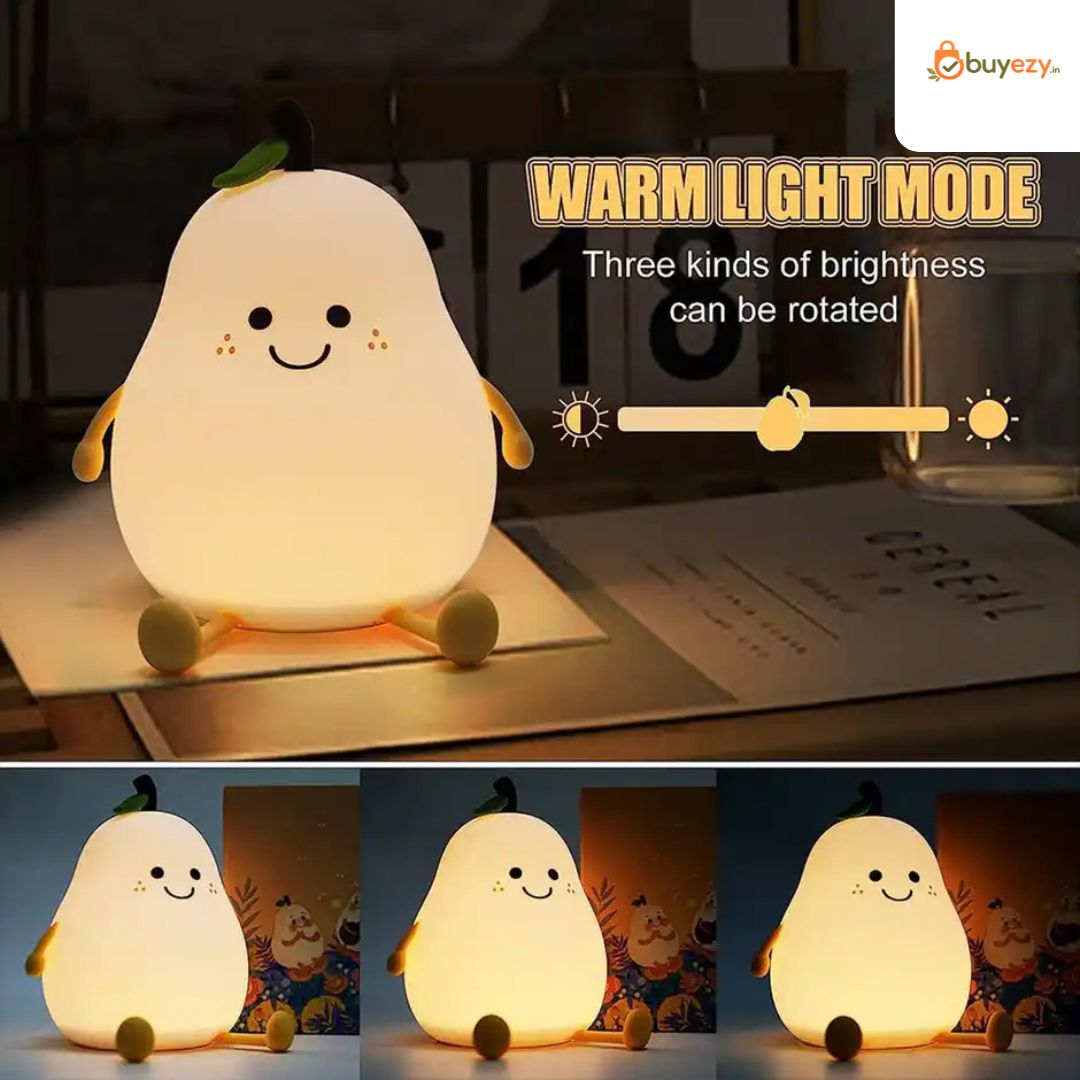 Rechargeable Happy Pear Silicon Colour Changing Led Lamp