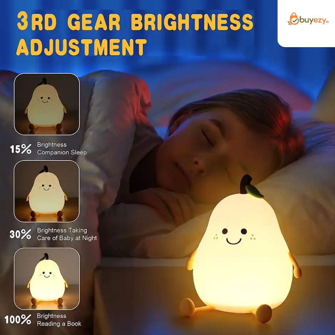 Rechargeable Happy Pear Silicon Colour Changing Led Lamp