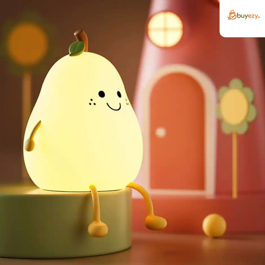 Rechargeable Happy Pear Silicon Colour Changing Led Lamp